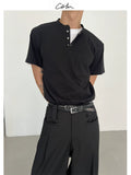 COLN Henry Neck Shoulder Short Tee