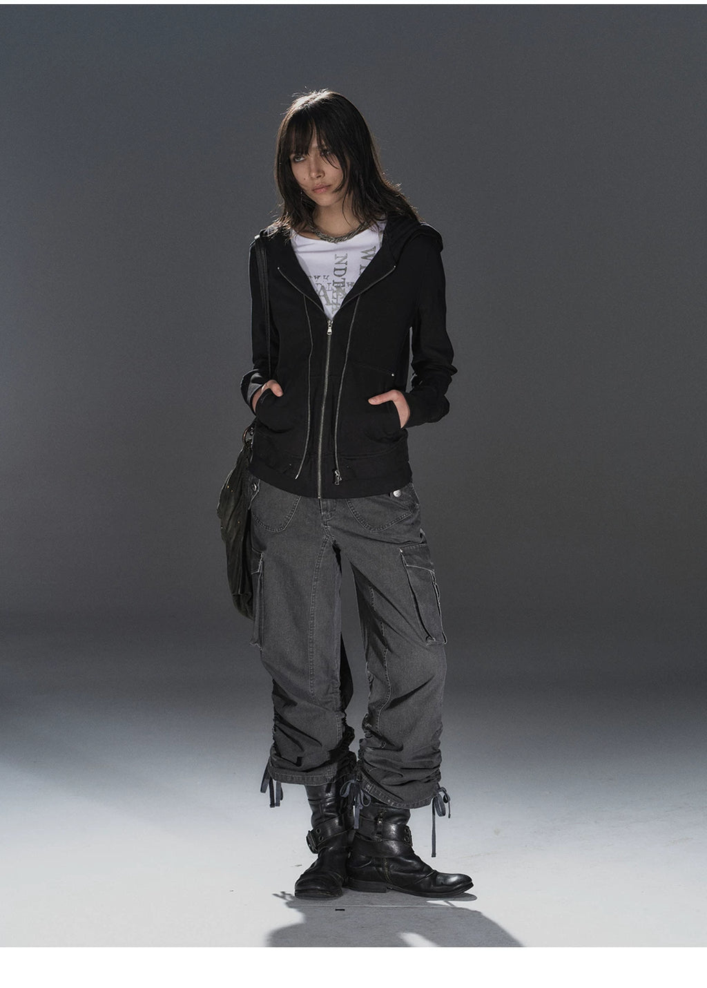 WearAndtear Slim-fit Hooded Thin Cardigan Sweater