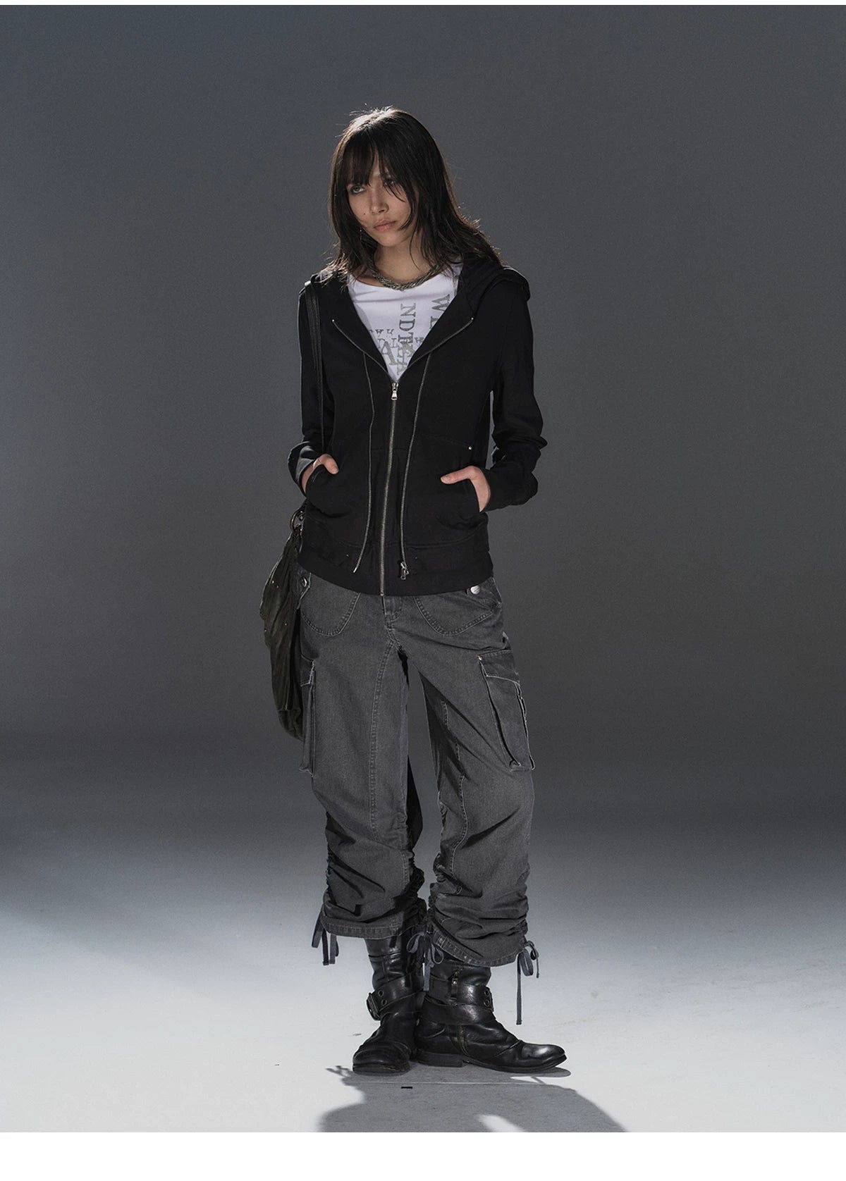 WearAndtear Slim-fit Hooded Thin Cardigan Sweater