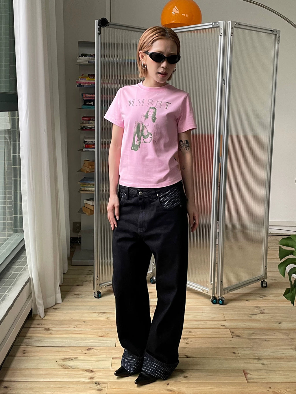 MMBBT Retro Character Print Crew Neck Slim Tee
