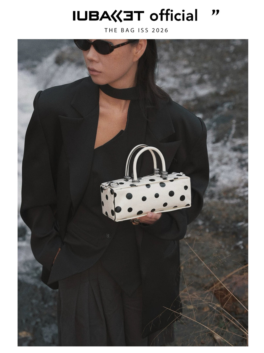 IUBALLET Polka Dot Niche High-end Portable Messenger Bag