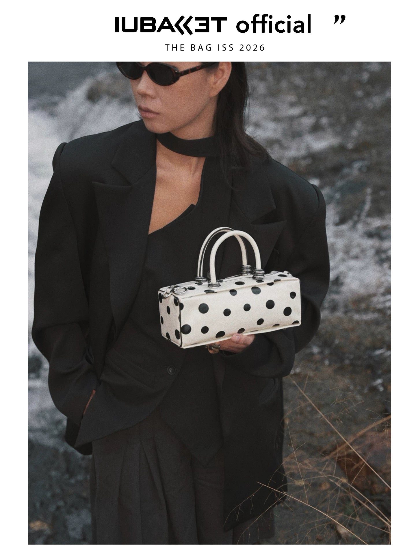 IUBALLET Polka Dot Niche High-end Portable Messenger Bag