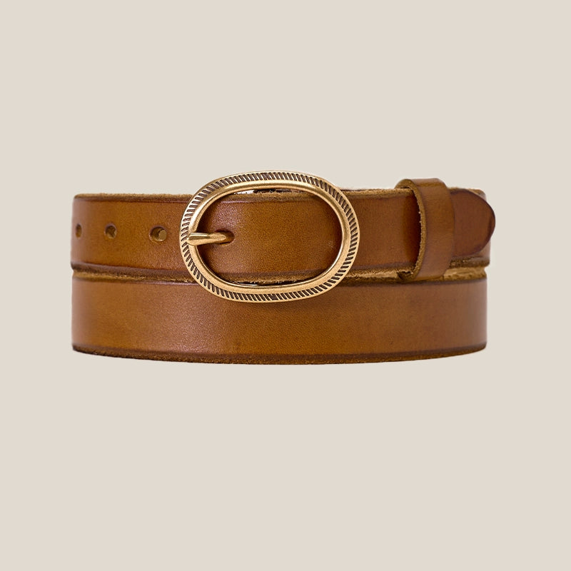 CULTUM Genuine Leather Retro Versatile Rough Edge Old Belt