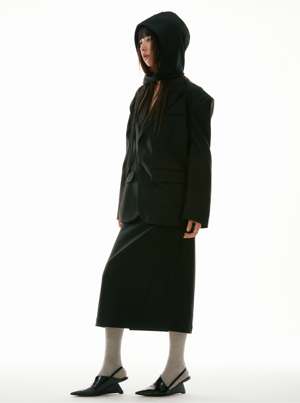 FUNKYFUN Silhouette Casual Blazer
