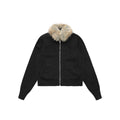 CHANYOOU Vintage Fur Neck Knitted Sweater Jacket
