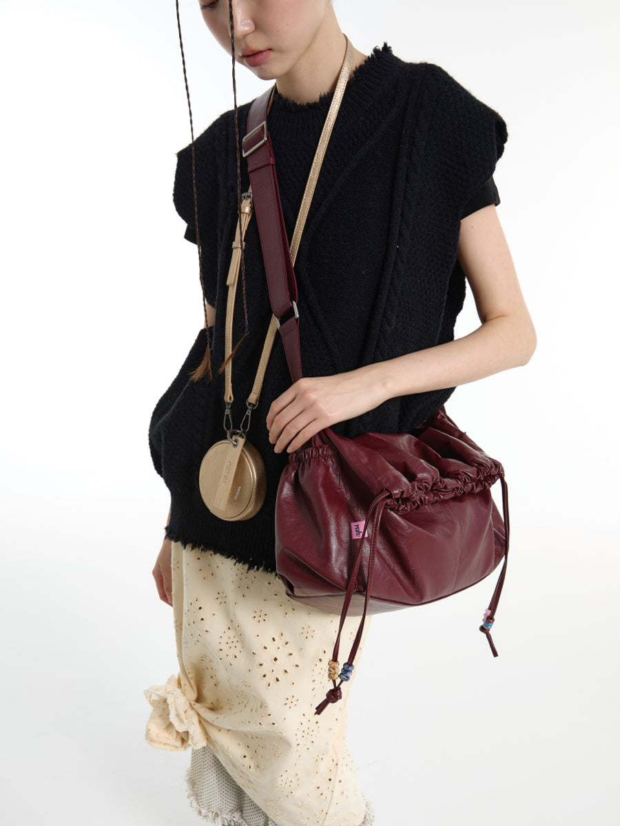 DirtySix Mani stacked bag contrasting natural stone Bag