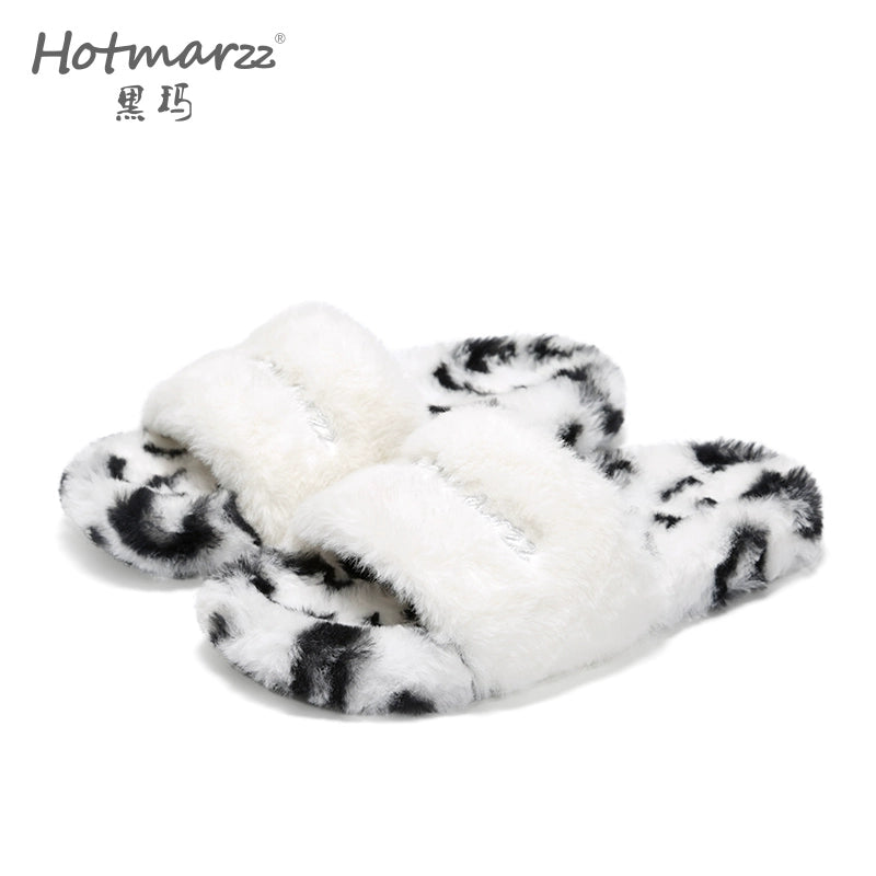 Hotmarzz Indoor Home Plush Non-Slip Going Out Slippers