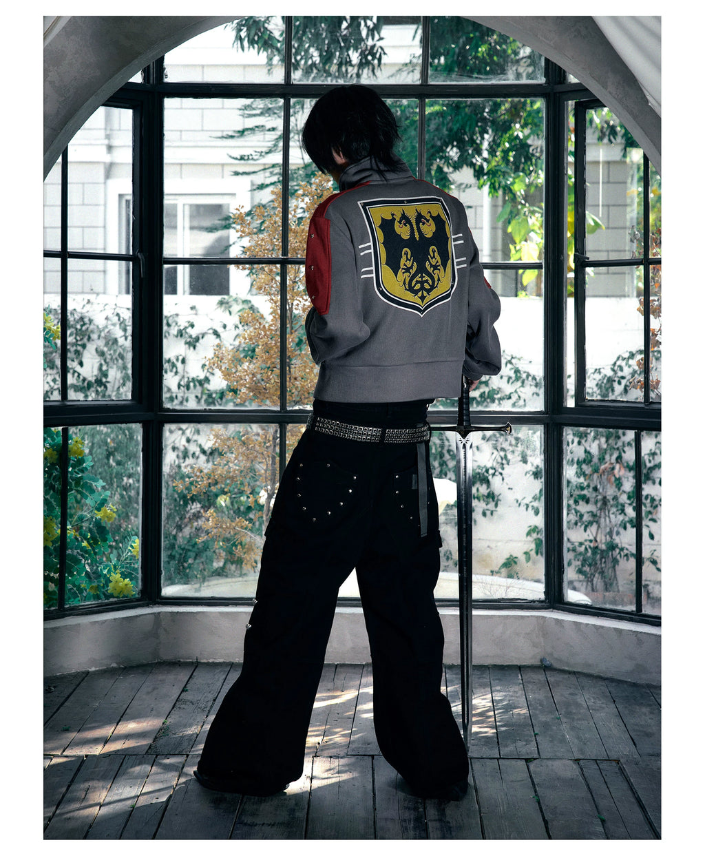 PAIKI Stand-up Collar Fleece Sweater Jacket