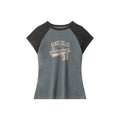 Nariele Letter Print Short Sleeve Crew Neck Casual Tee