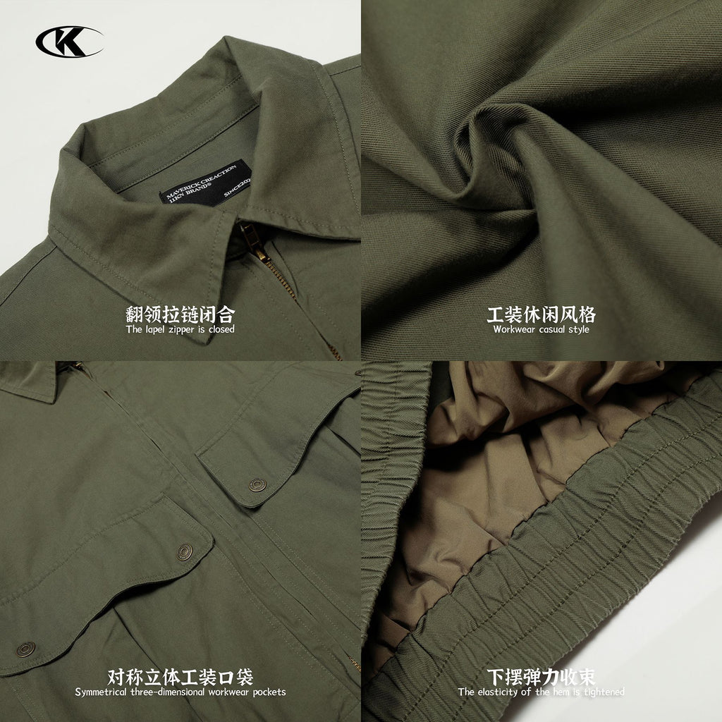 11KN Vintage Loose Lapel Casual Jacket