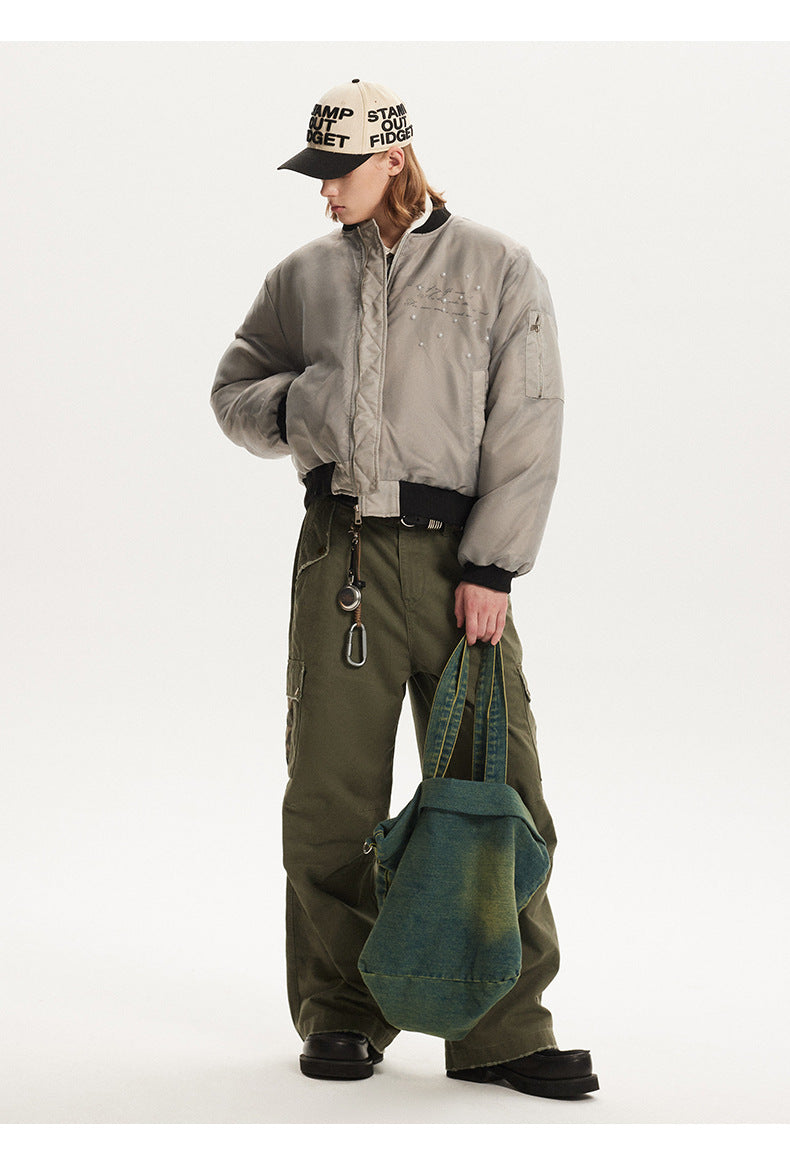 MADEEXTREME Thickened beads double layer ma1 flight suit jacket