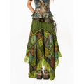 Arielink Stitching Irregular Hem A-word Skirt