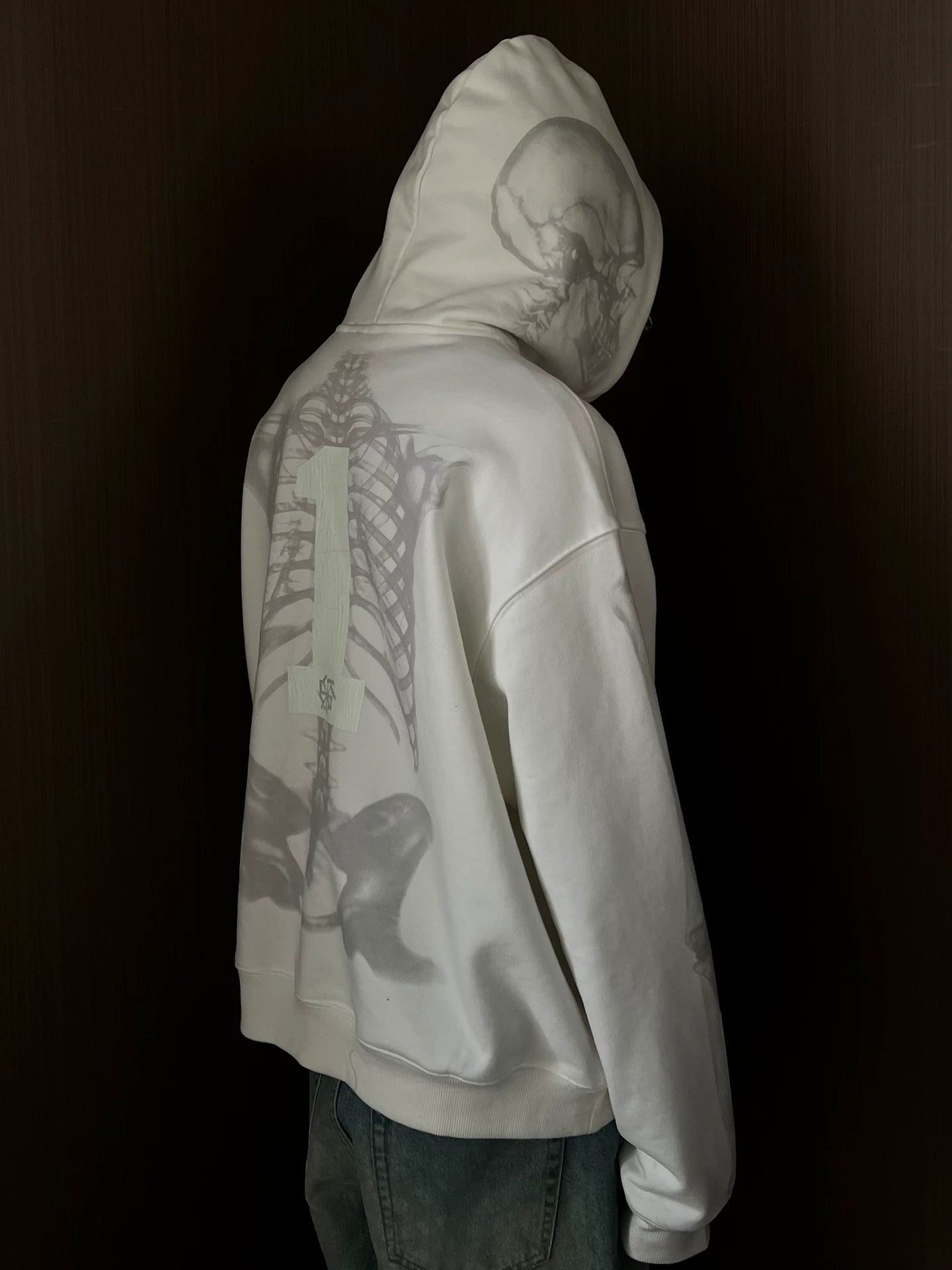 Empty Eyes Vintage Light Variable Loose Hooded Sweater