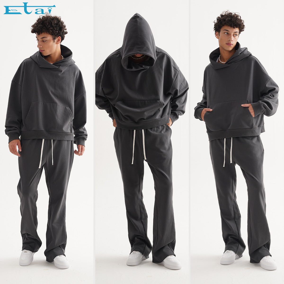 FIVE MEN Loose Casual Short Sweater