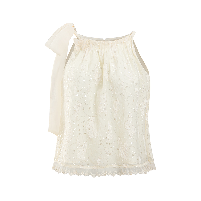 SunsetPark Butterfly Lace Neck Set