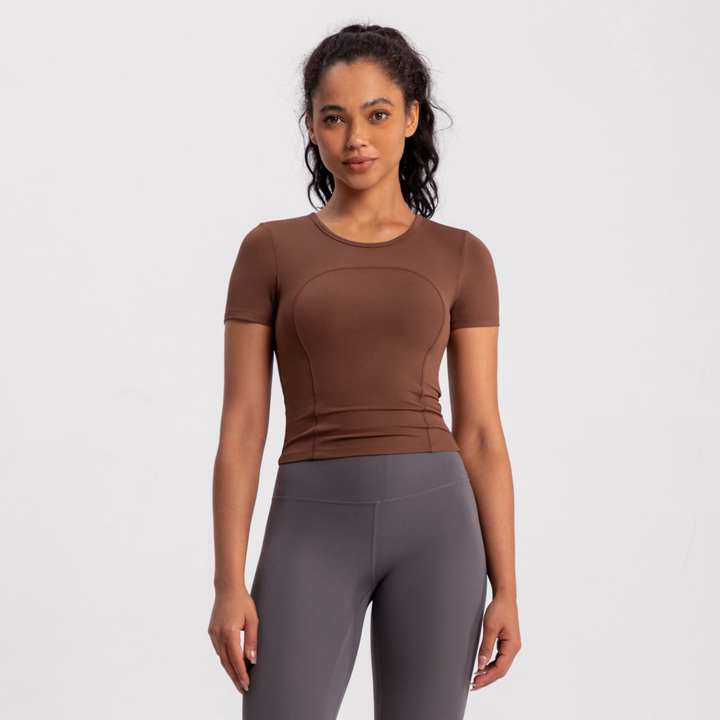 Athena Lulu with Chest Pad Nude Tee