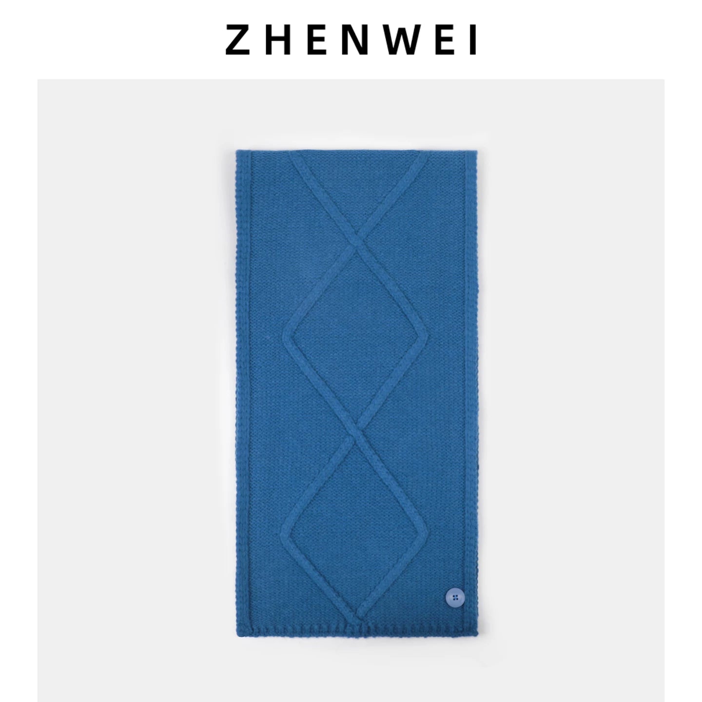 ZHENWEI Knitted Twist Cross Button Neck Protector Scarf Shawl