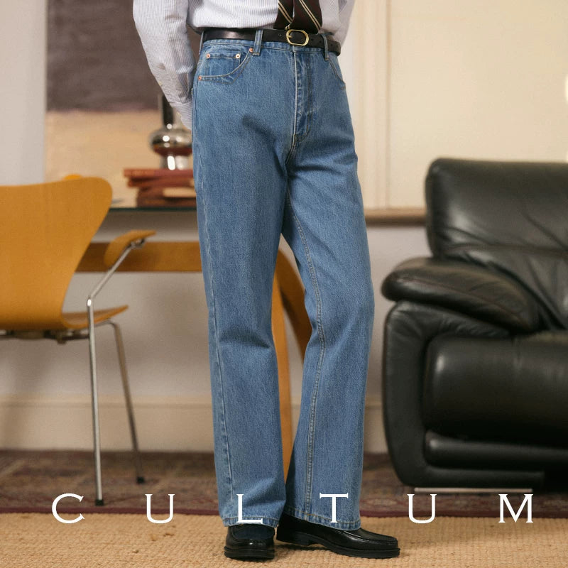 CULTUM Vintage High Waist Loose Pull Jeans
