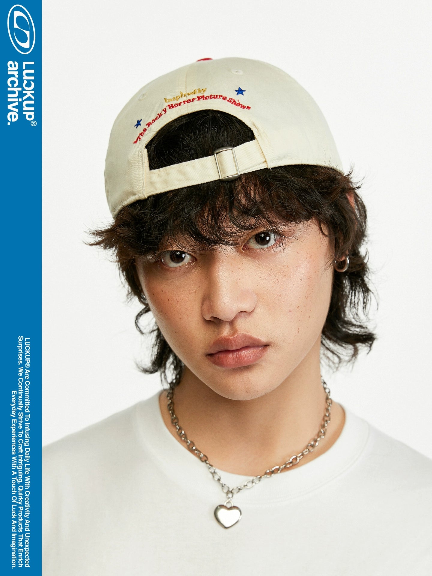 LUCKUP Vintage Contrast Color Embroidery Versatile Cap