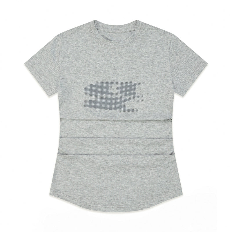 CryingCenter Gradual Change Classic Logo Round Neck Cool Tee