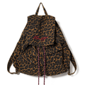 Momogigi Vintage Leopard Print Canvas Large Capacity Backpack