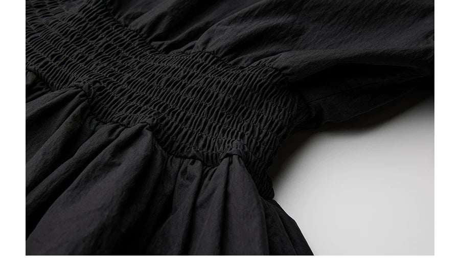 INDULGE Pleated Waist Large V-neck Shirt
