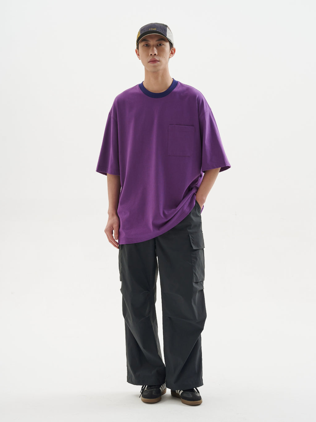BUTTBILL Cotton Double Yarn Weave Tee