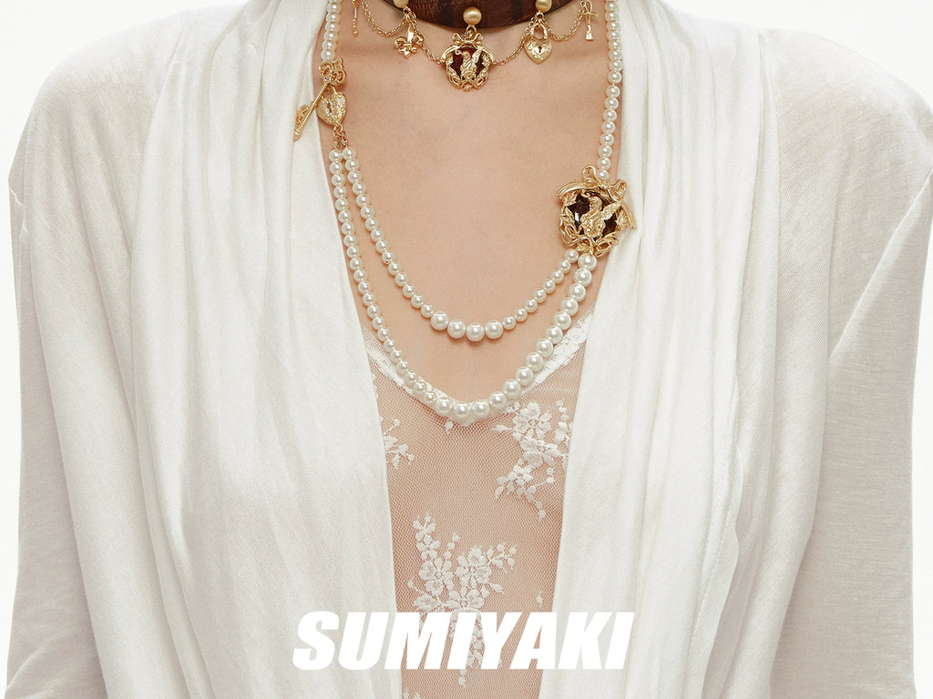 SUMIYAKI Leather Sweet Cool Necklace