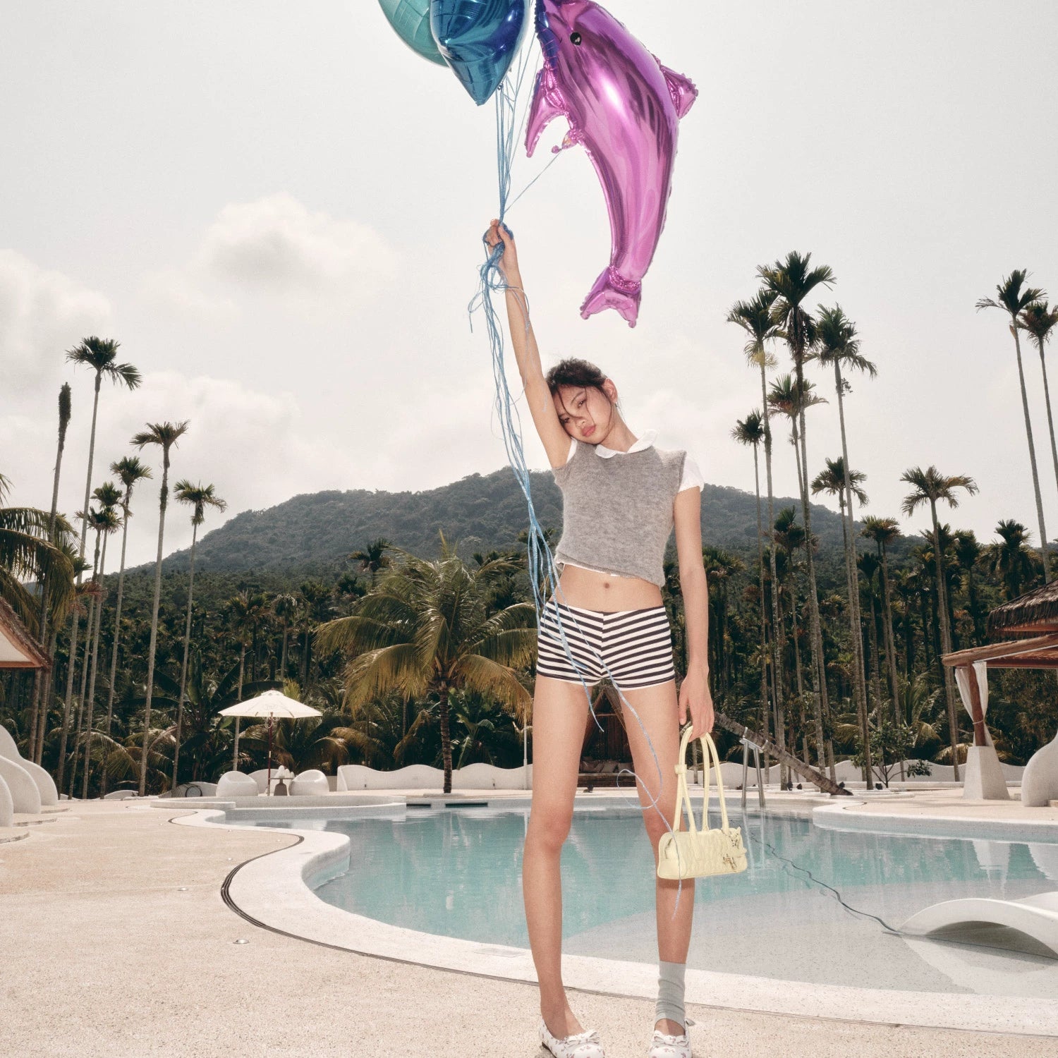 ECODAY Star Printed Handheld Shoulder Bag