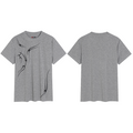 DND4DES Slim Fit Elastic Short Sleeve Crew Neck Striped Tee