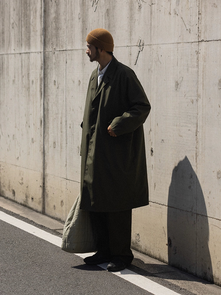 NOEARS Japanese Retro Ruffian Handsome Loose Silhouette Trench Coat