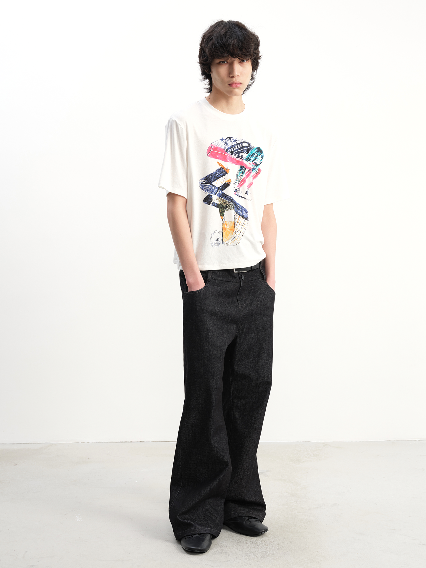 JCAESAR Comfortable Digital Direct Injection Casual Tee
