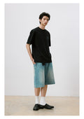 LR MADE Retro Old Denim Six-point Shorts