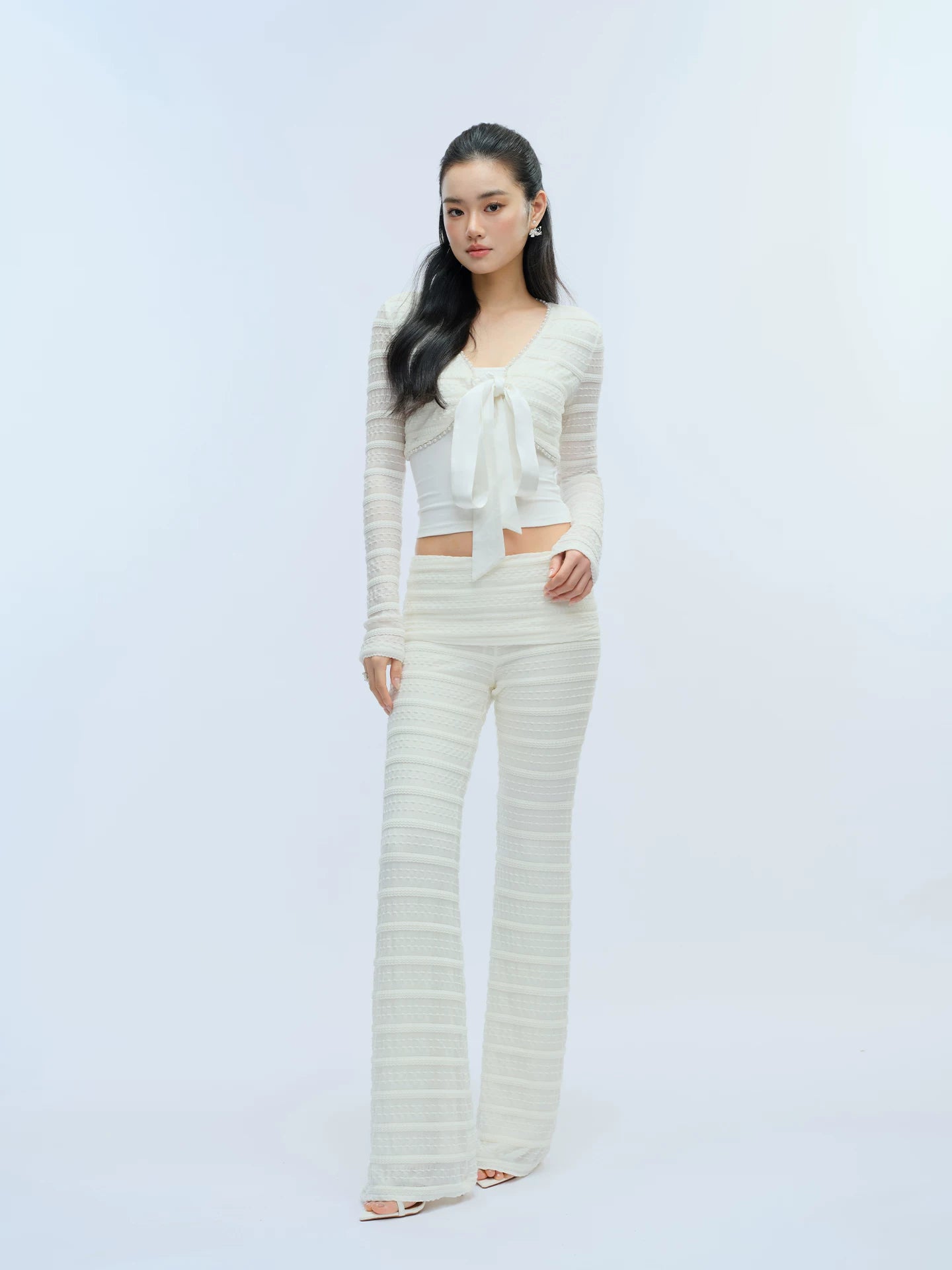 J TheChosen Strap-on Knitted Cardigan Casual Pants Set