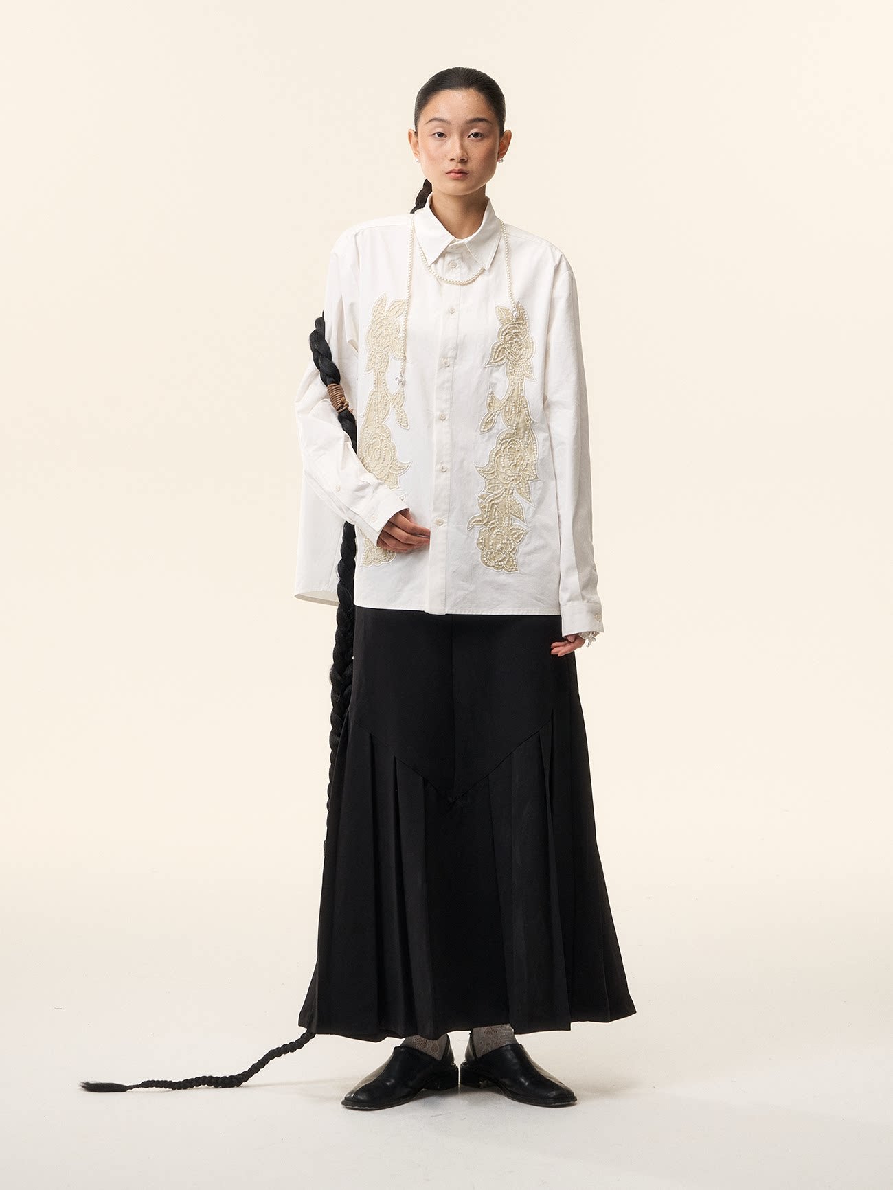 LOUMUTAKU Heavy Industry Beaded Casual Shirt