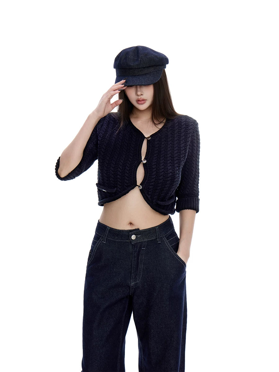 WITHMIN Low-rise Slim Straight Jeans