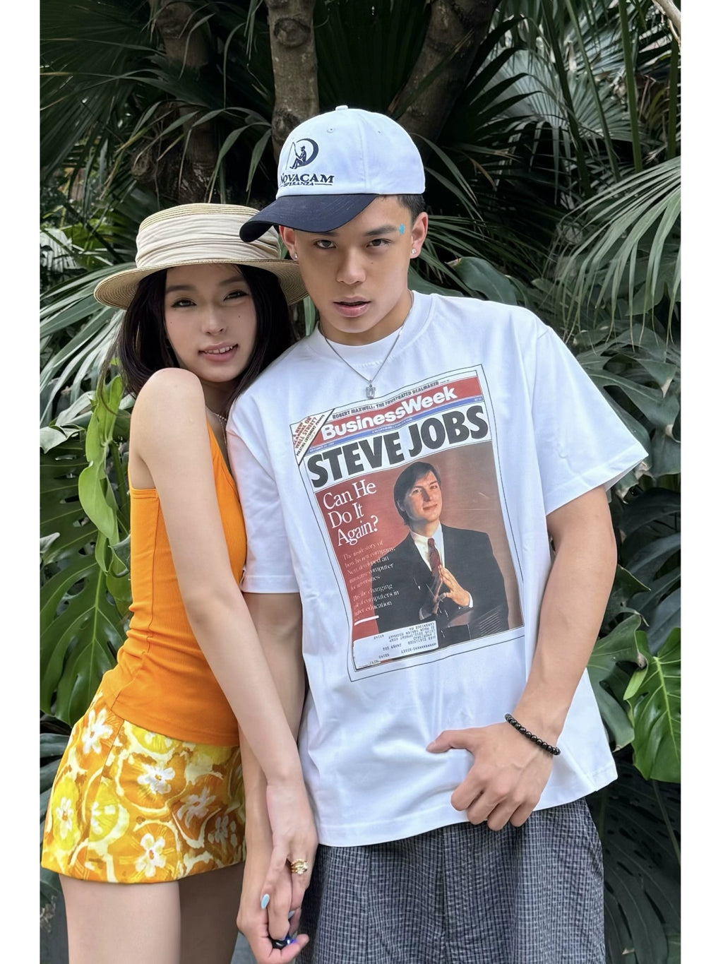 NOVACAM Retro Figure Jobs Magazine Print Tee