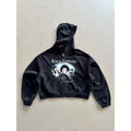 Erole Destruction Distressed Digital Print Zip-up Hoodie