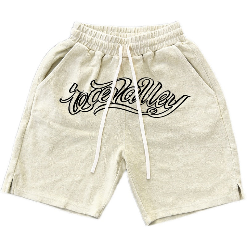 Wang Youbing Studio! 450G heavy wide shorts