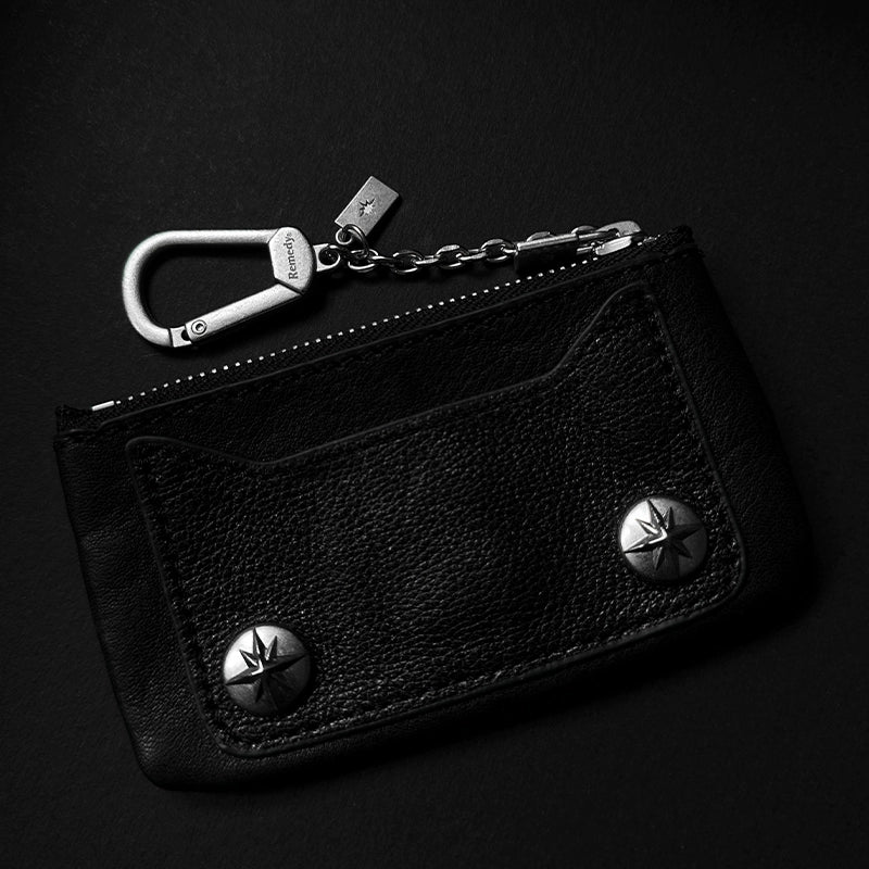 Remedy Horse Hair Snake Leather Card Bag Wallet