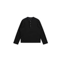 PLUS NO LOGO Diamond Waffle Henry Neck Long Sleeve