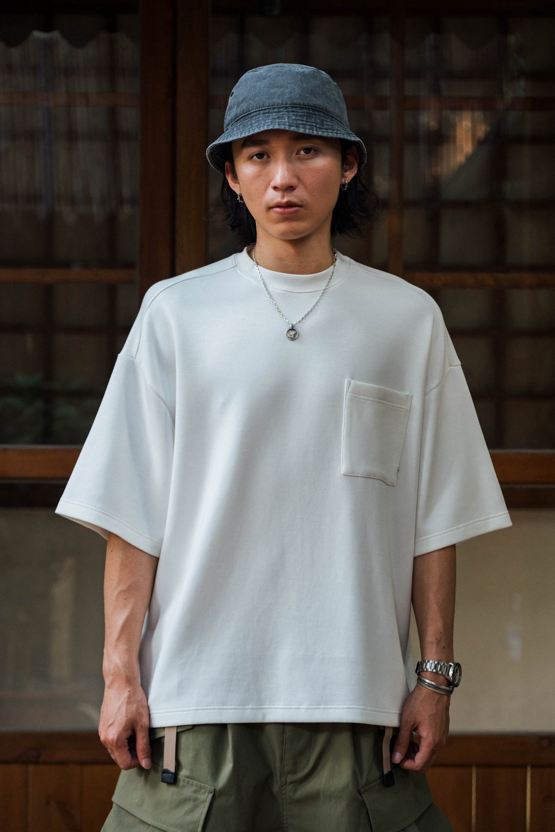 FGSS Japanese Pocket Small Neckline Shoulder Tee