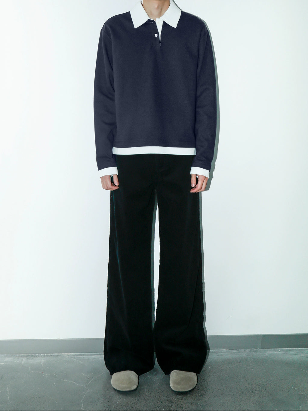 PLUS NO LOGO Corduroy Pants Loose Straight Pants