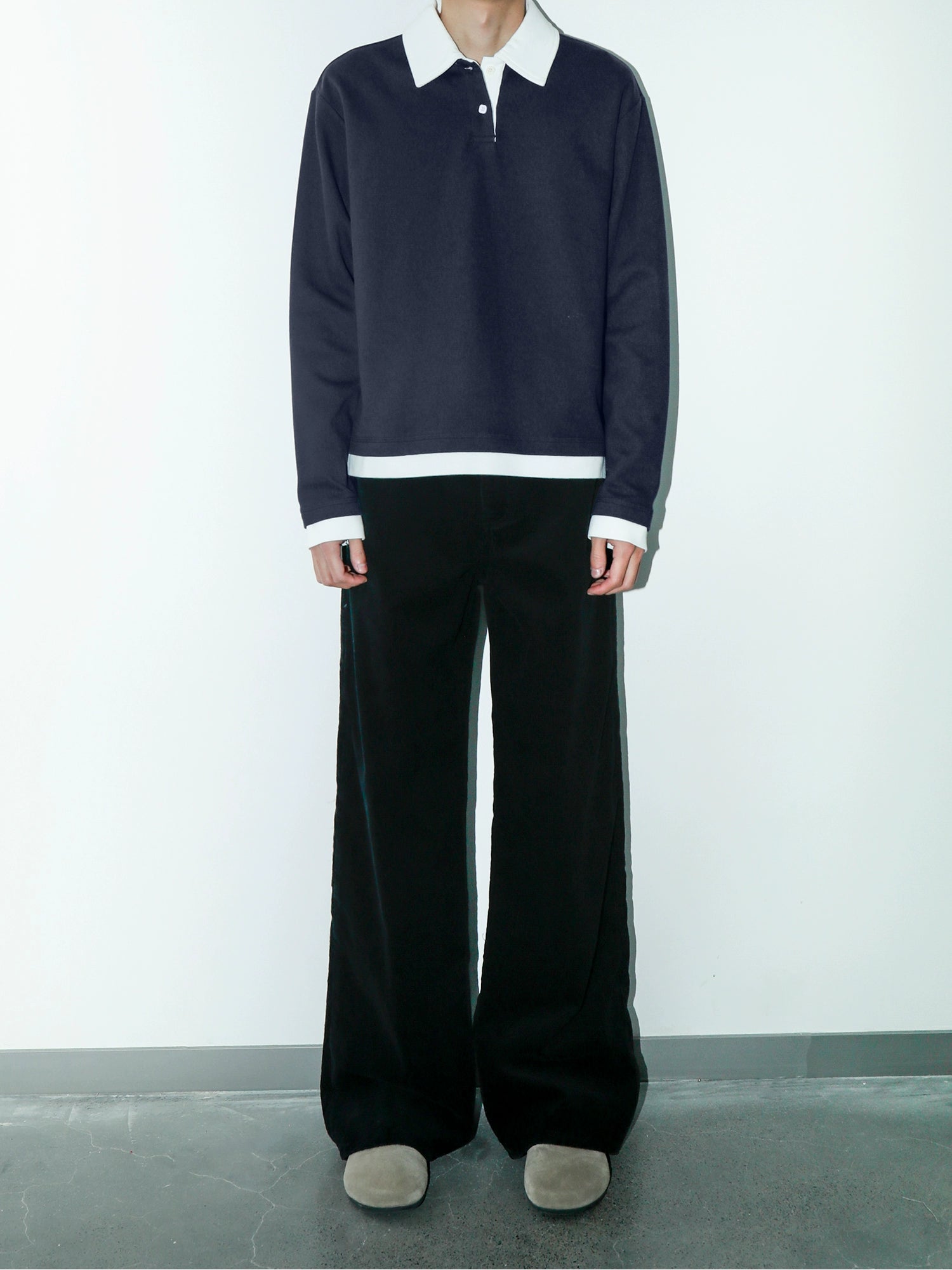 PLUS NO LOGO Corduroy Pants Loose Straight Pants