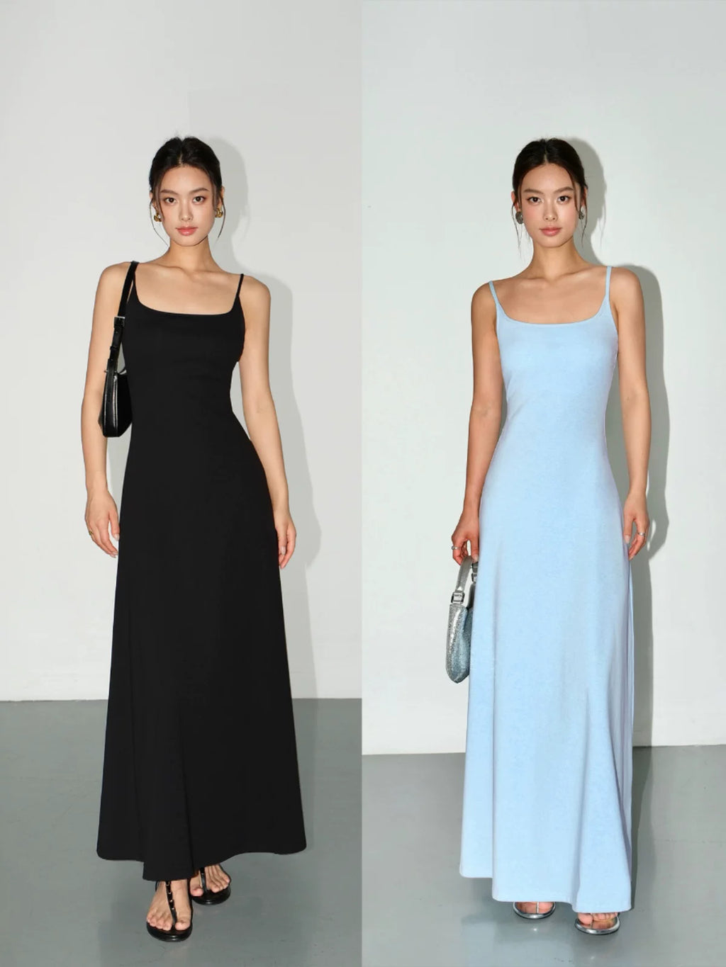 NEVA HU Slim-fit Suspender-knit Dress