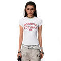 0123 Start Vintage Crew Neck Shoulder-fit Slim Tee