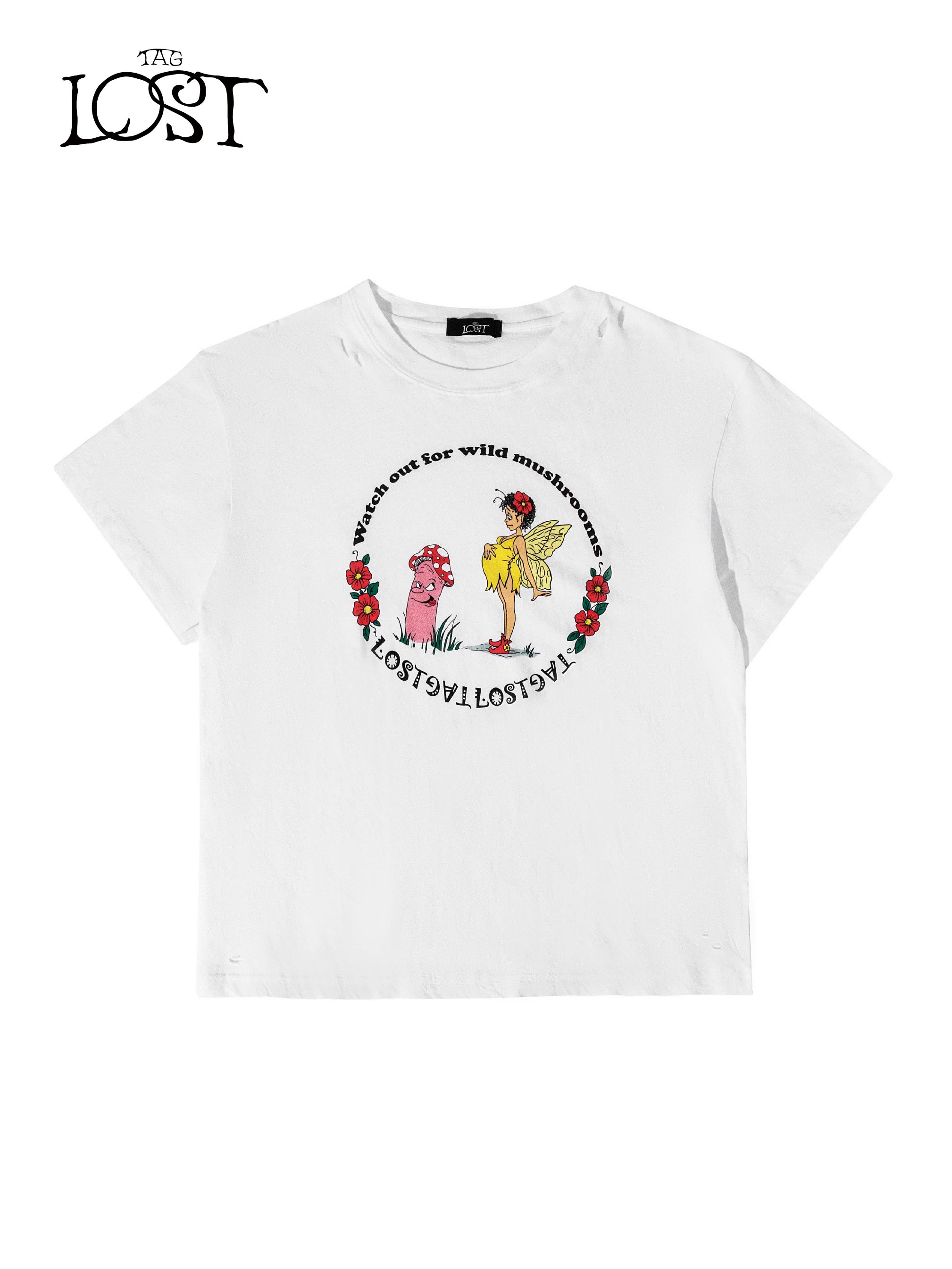 LOSTTAG Fun Inspiration Mushroom Print Tee