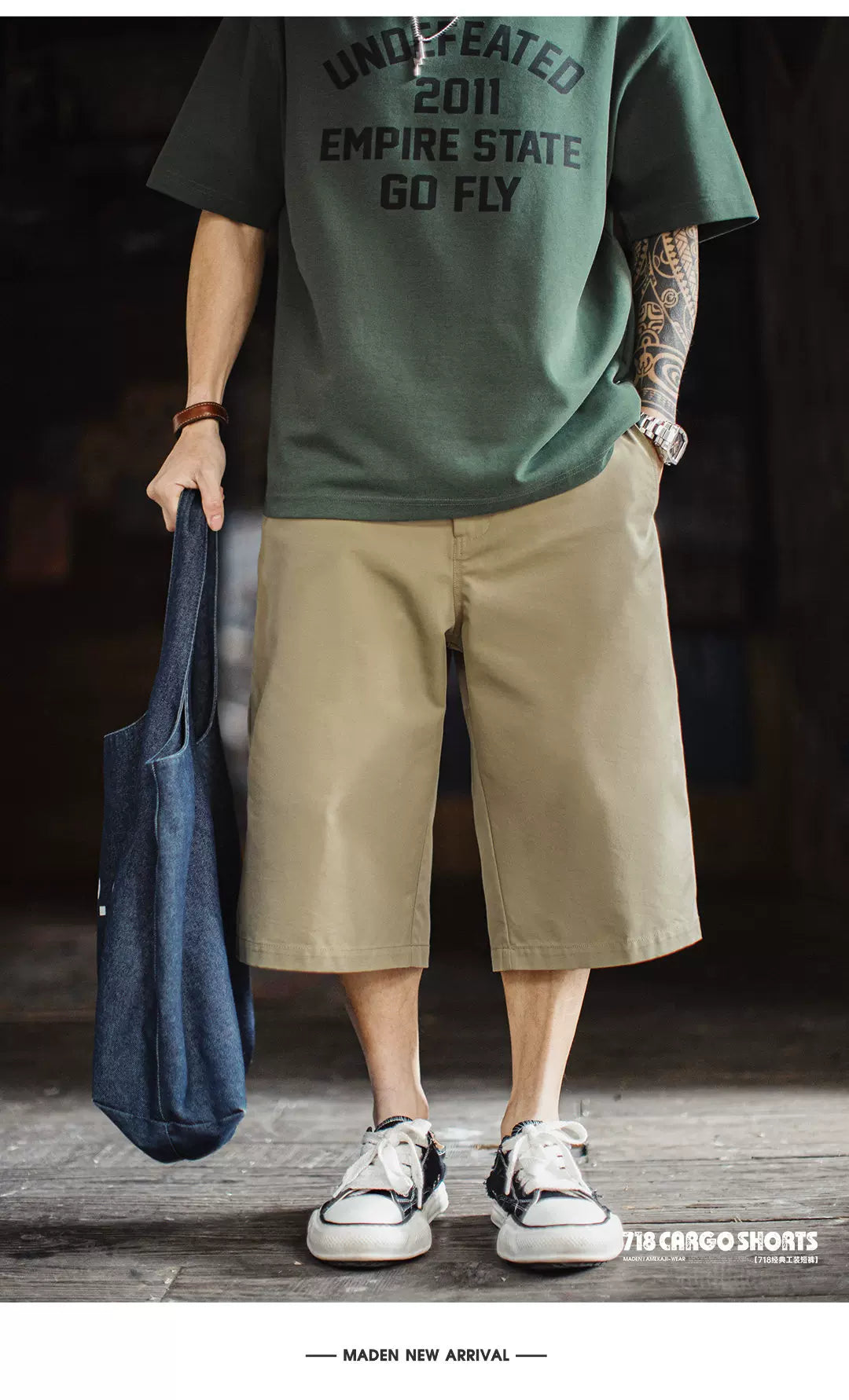 MADEN Casual Loose Straight Shorts