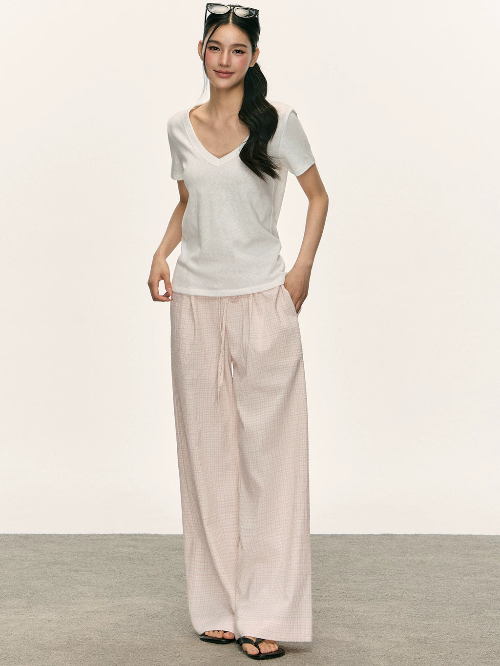 Anna Aneae Versatile Plaid Slacks