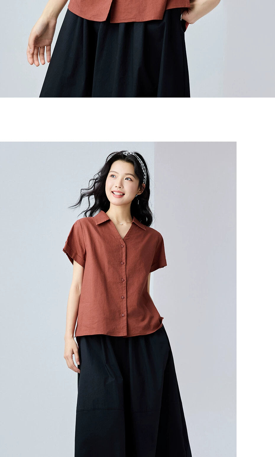 Giordano V-lapel Casual Shirt